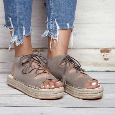 Lightweight hemp rope sandals