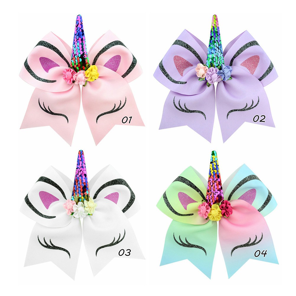 children-s-unicorn-hairpin-horn-bronze-flip-sequin-bow-hair-tie