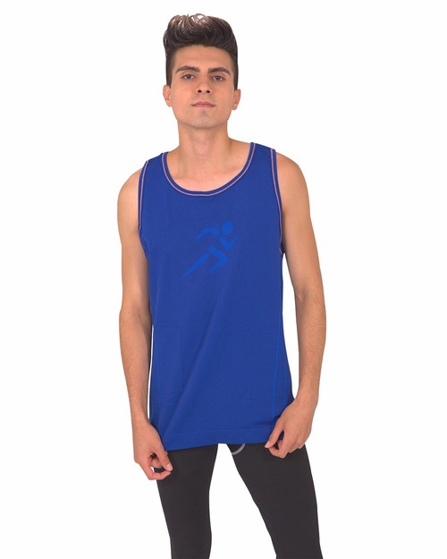 Padua Tank Top - Blue [MADE IN ITALY]