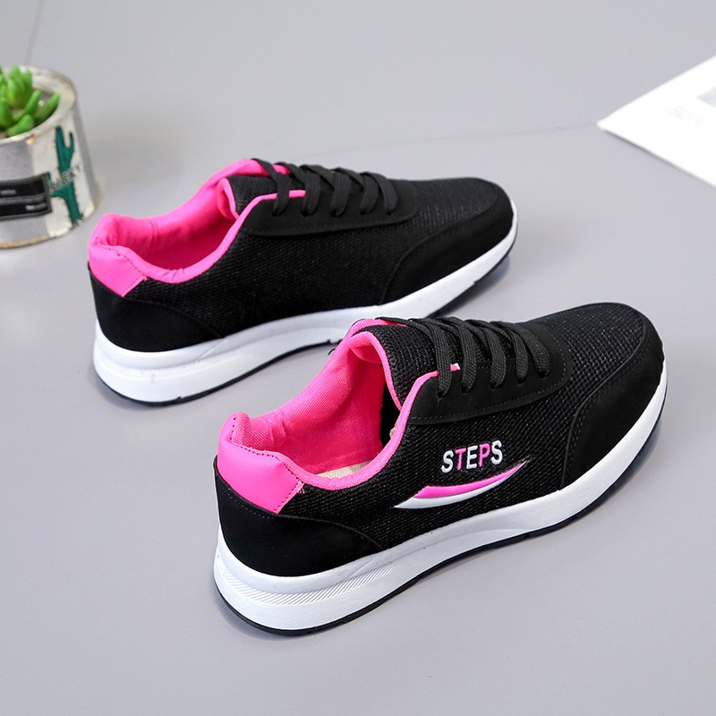 Spring And Autumn Unisex Round Toe Mesh Women's Casual Single Shoes Front Lace-up Mesh Shoes Breathable Low Heel Casual Sports Women's Shoes