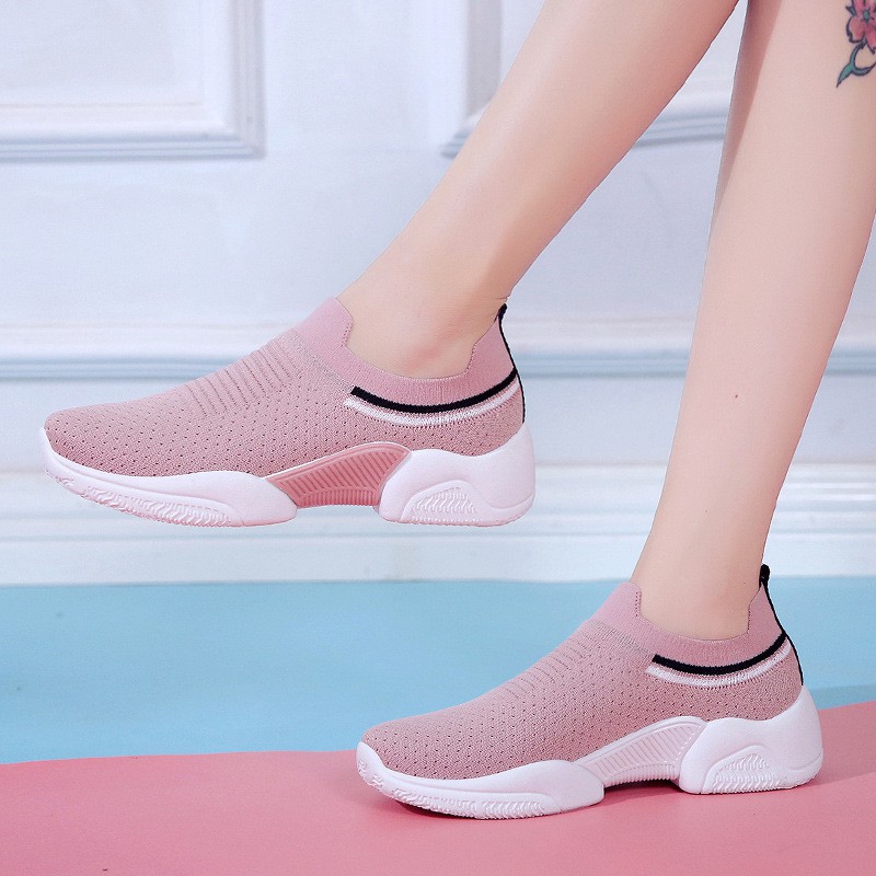 Women's Casual Shoes Flying Weaving Women's Socks Shoes Cross-border Women's Sports Shoes