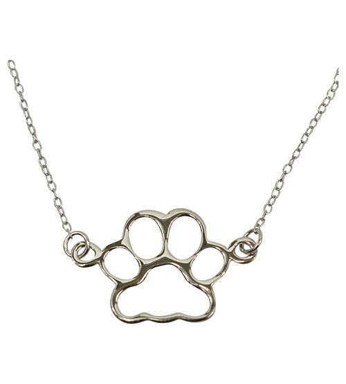 Sterling Silver Delicate Necklace - Paw