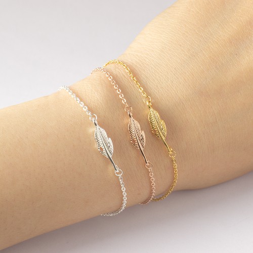 Classic Long Feather Bracelet Women Vintage