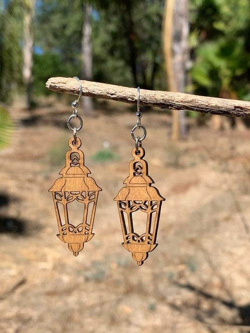 Lantern Earrings #1617 PINK 