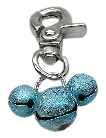 Lobster Claw Bell Charm Aqua