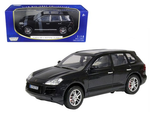 2008 Porsche Cayenne Turbo Metallic Black 1/18 Diecast Model Car by