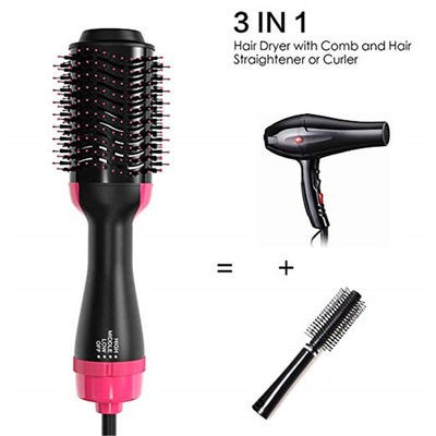 2 In 1 Multifunctional Anion Hair Comb And Curler BRITISH STANDARD 220V 