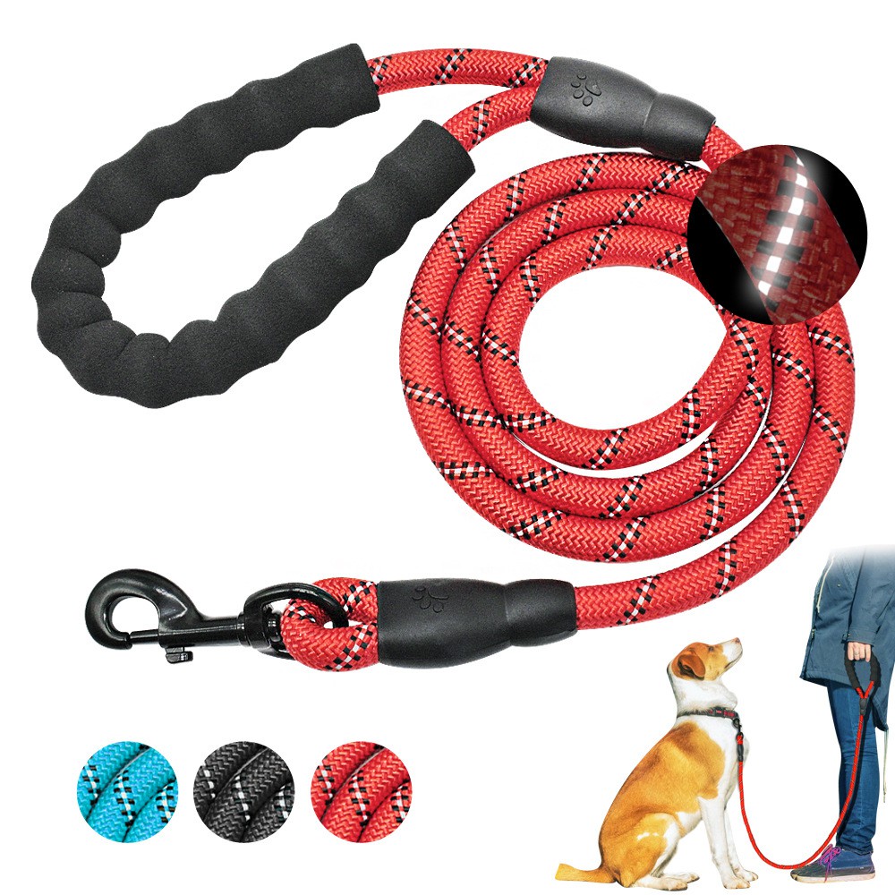 Pet Reflective Traction Rope Cotton Handle