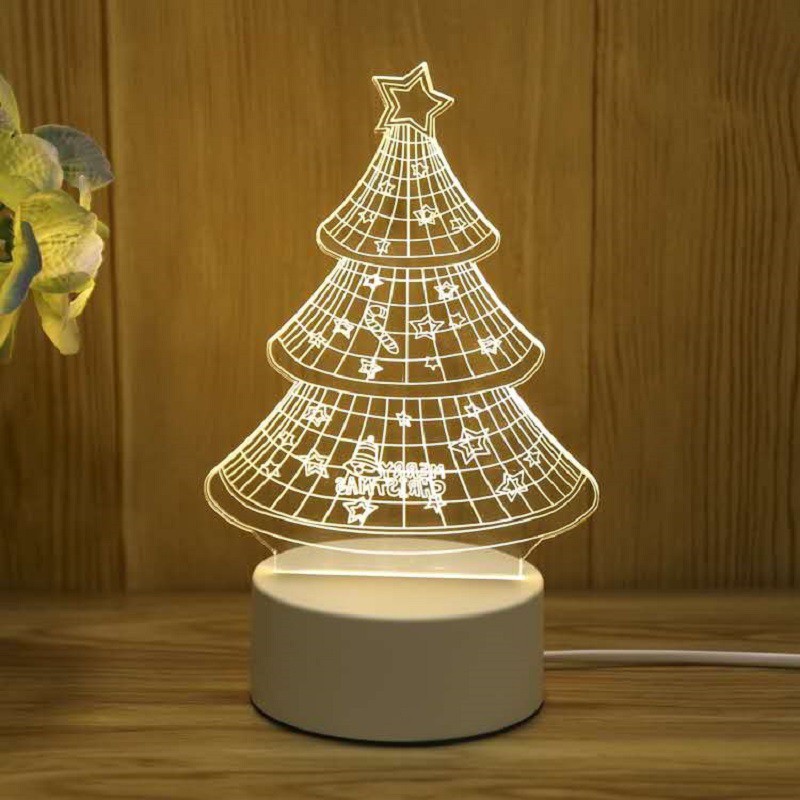 Creative Led Night Light Usb Plug Night Light CHRISTMAS TREE USB MONOCHROME STYLE 