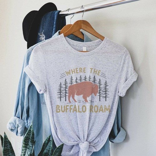 Where The Buffalo Roam Graphic T-Shirt - TR136