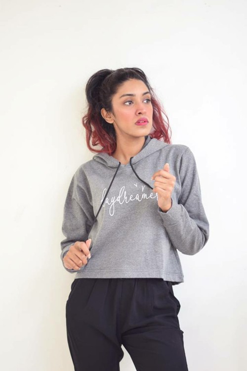 Daydreamer Crop Hoodie For Women's