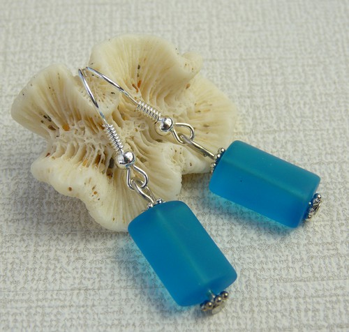 pillow-bead-beach-glass-earrings