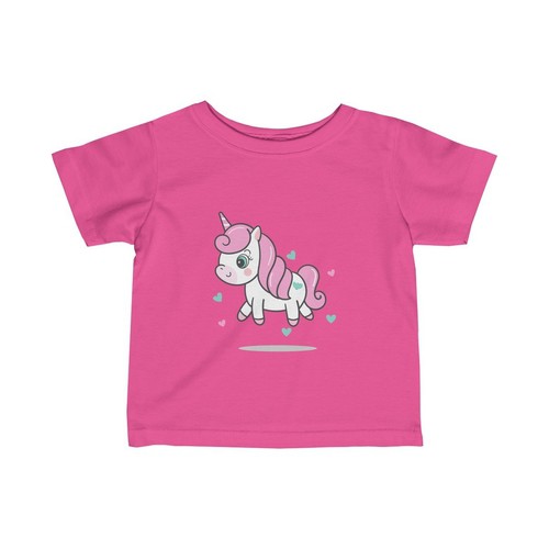 Pink Unicorn Girl Tee