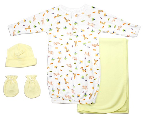 Girls' 4 Piece Layette Set