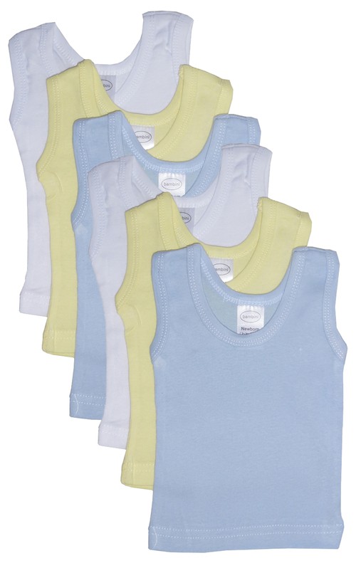 Boys' Six Pack Pastel Tank Top