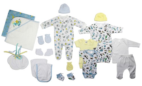 Newborn Baby Boy 19 Pc Layette Baby Shower Gift