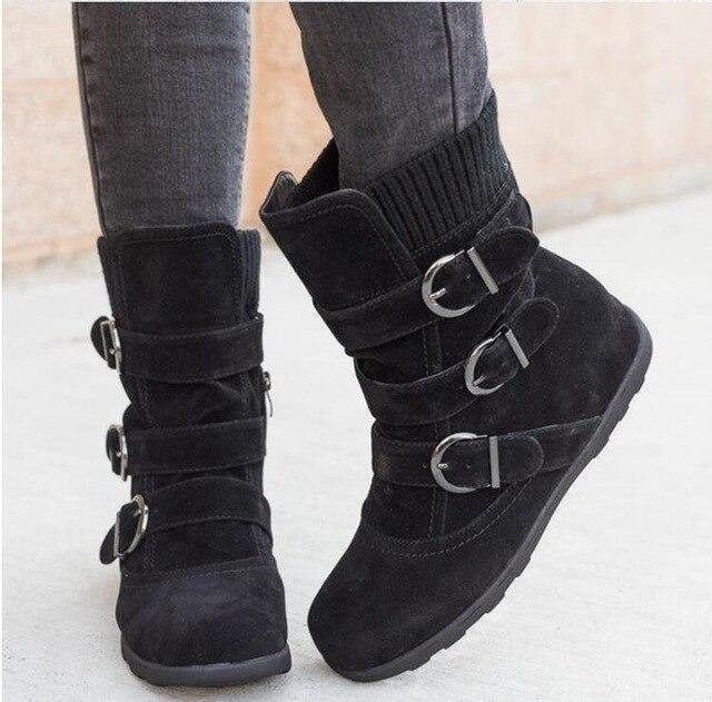 New style cotton shoes European and American plus size casual cotton boots