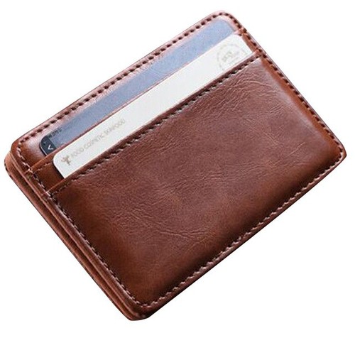 Mini Leather unisex women men Wallet Wallet ID