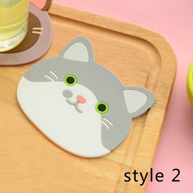 1 PC Table Pad Silicone Insulation Placemat Cup Bowl Mat Home Decor STYLE 2 