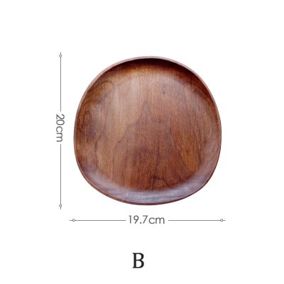 Whole Wood lovesickness Wood Irregular Oval Solid Wood Pan Plate Fruit B 