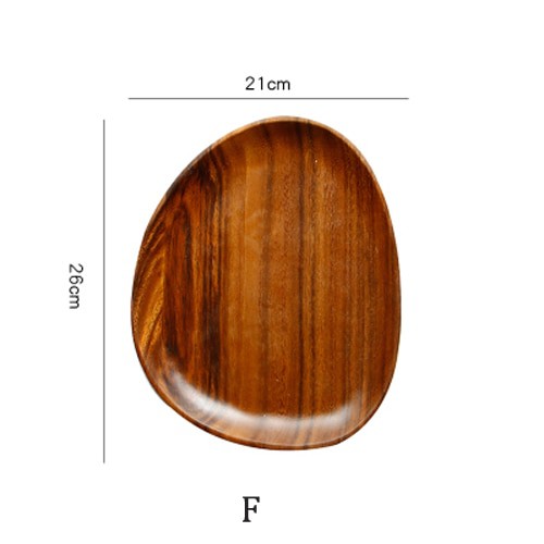 Whole Wood lovesickness Wood Irregular Oval Solid Wood Pan Plate Fruit F 