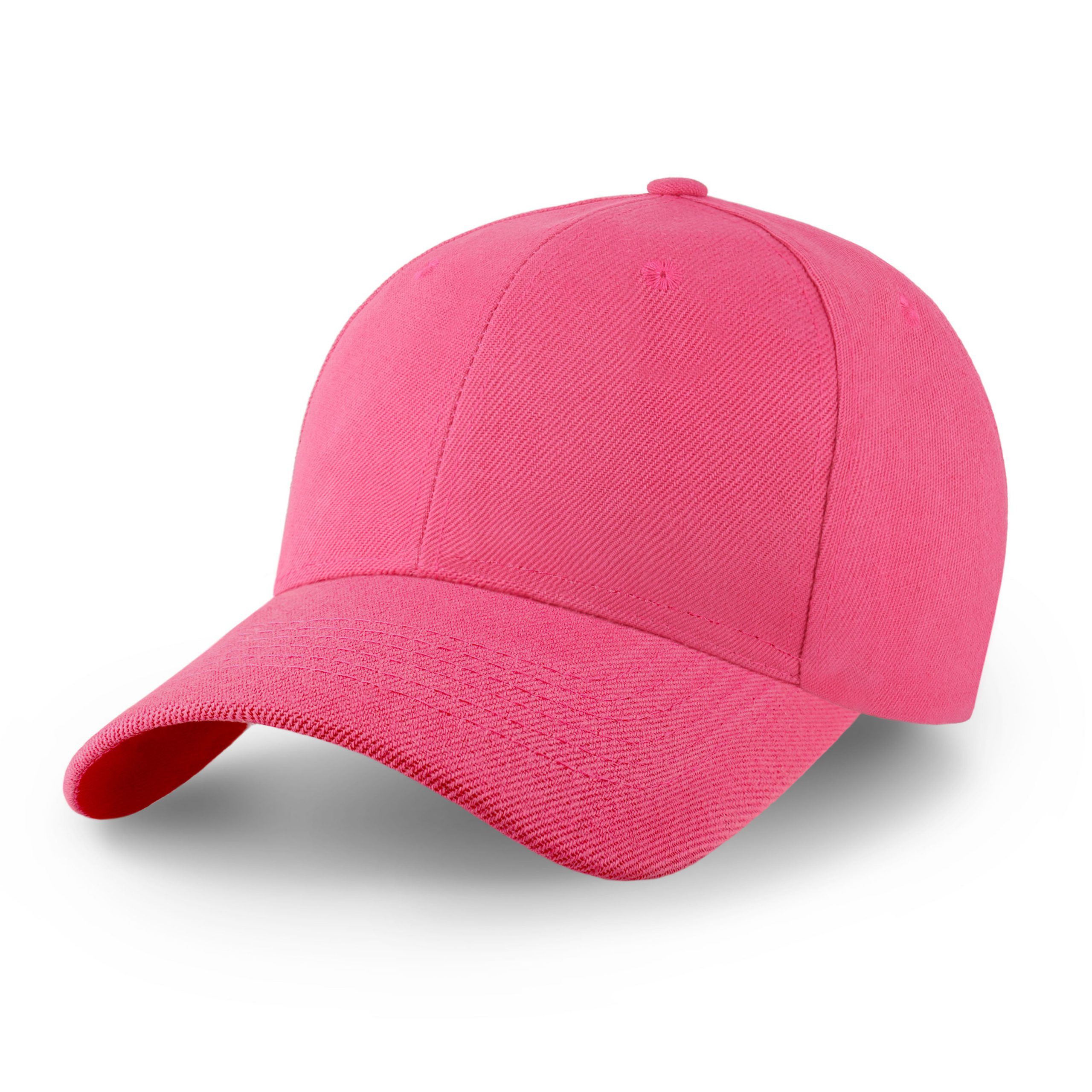 CHOK.LIDS Structured Baseball Caps HOT PINK 