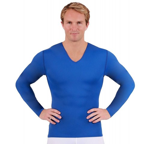 I.S.PRO USA Long Sleeve Active Wear Medium Compression V-Neck -