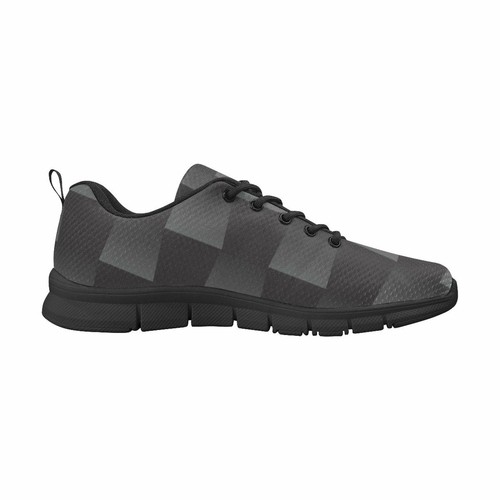 Uniquely You Womens Sneakers, Black and Gray 3D Print Running Shoes