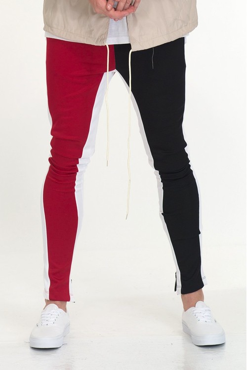 SLICE TRACK PANTS- BK/RED