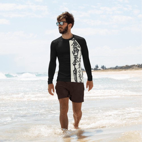 Oriental Design Men's Rash Guard Sharon Tatem Fashion